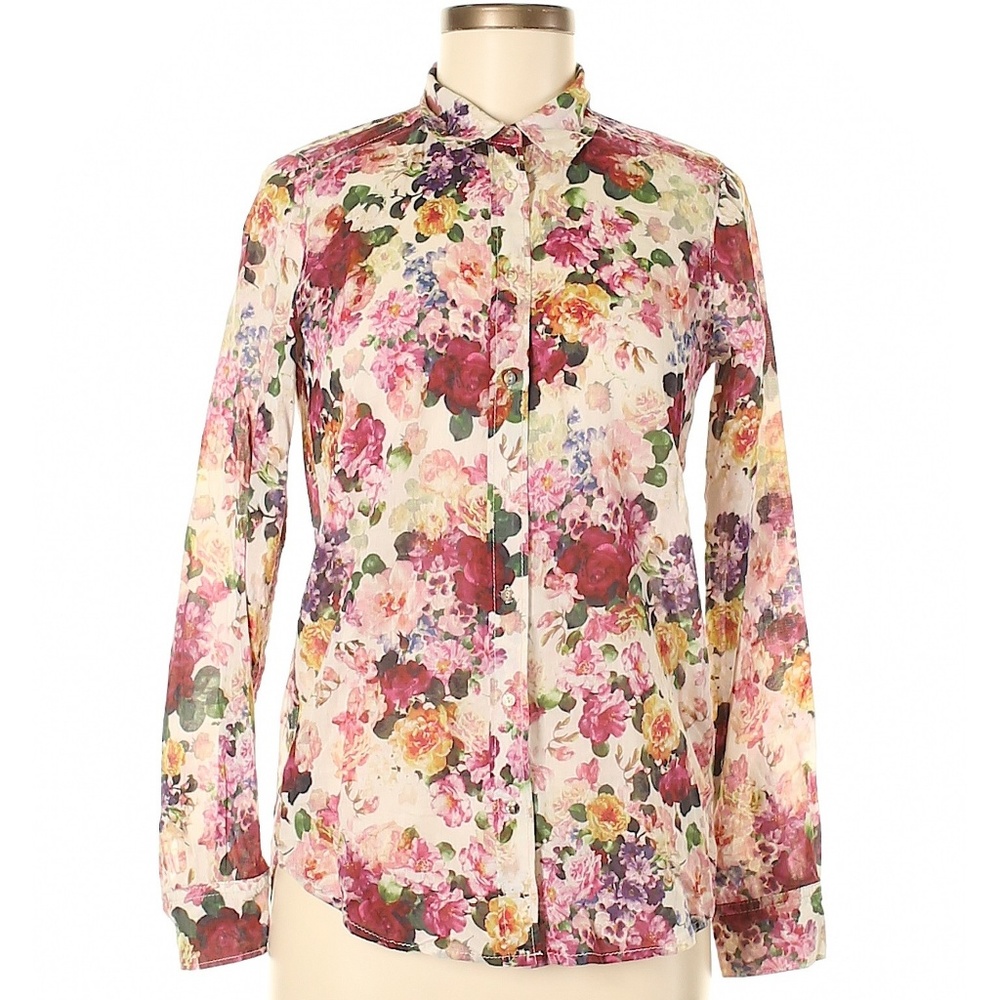 Floral Long Sleeve Button-Down